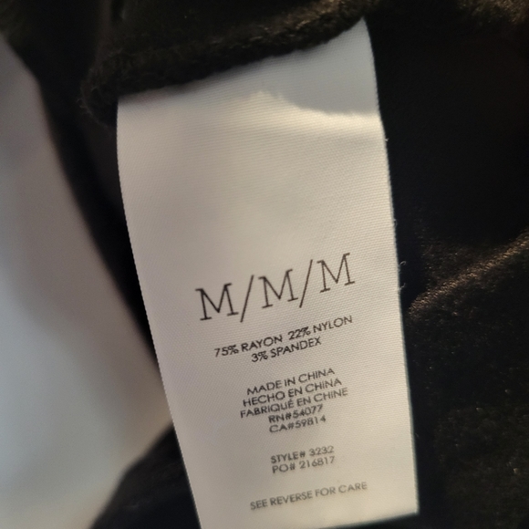 CAbi Utility Shirt Black Osaka Nights Side Snaps Back Zip Classic Womens Size M - Picture 5 of 5